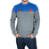 Men's sweater grey marl-royal blue