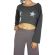 Dog's Dinner knitted crop blouse Tulip black marl