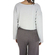 Dog's Dinner knitted crop blouse Tulip grey melange