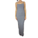 Dog's Dinner side slits maxi dress Lotus grey