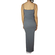 Dog's Dinner side slits maxi dress Lotus grey