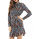 Baroque print shirt dress