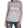 Paul Frank women's long sleeve tee sweet grey melange