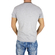 Men's V-neck t-shirt in stretch rib grey melange