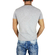 Men's V-neck t-shirt in grey marl