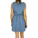 Migle + me soft denim sleeveless skater dress