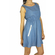 Migle + me soft denim sleeveless skater dress