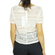 Migle + me short sleeve lace top in white