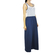 Migle + me sleeveless maxi dress navy with lace top