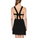 Pepaloves crossed back mini dress black