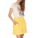 Pepaloves skater mini skirt yellow with pockets