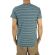 Anerkjendt men's striped longline T-shirt Thelle blue