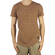 Anerkjendt men's striped longline T-shirt Toba grey-pumpkin spice