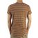 Anerkjendt men's striped longline T-shirt Toba grey-pumpkin spice