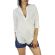 Soft Rebels tunic top Royal in off white