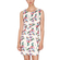 Pepaloves sleeveless mini dress cream with print