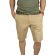Men's chino shorts camel with small dots
