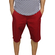 Men's chino shorts dark red