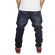 Men's distressed jeans with ribbed cuffs