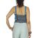 Migle + me backless printed top blue