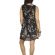 Migle + me sleeveless dress black with floral