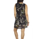 Migle + me sleeveless dress black with floral