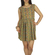 Migle + me sleeveless mini dress mustard with print