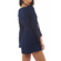 Crochet sleeve playsuit navy