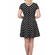 Polka dot skater dress Wild fire black