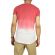 Malavita longline dip dye t-shirt red