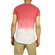 Malavita longline dip dye t-shirt κόκκινο