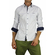 Men's white shirt with blue and grey print