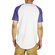 Bigbong longline t-shirt white with printed sleeves