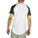 Bigbong longline t-shirt white with cross print sleeves