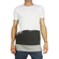 Men's longline color block t-shirt black-white with layer hem