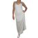 Paramita Kremen λευκό μάξι φόρεμα με φοίνικες πριντ