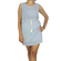 Paramita Marimba sleeveless striped mini dress white-blue