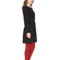 Pepaloves Natalia long sleeve jaquard dress black