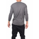 Men's grey-black herringbone long sleeve tee