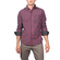 Men's slim fit check shirt in red