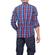 Men's check shirt blue in slim fit