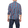 Men's check shirt petrol in slim fit