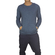 Superior Vintage men's knitted jumper blue with pocket