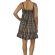 Fabric Art checkered strap dress with applique squirrel