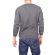 French Kick sweatshirt Looping stone washed grey