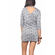 Migle + me V-back mini dress in grey melange