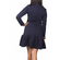 Migle + me long sleeved ruffle hem mini dress in navy