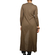 Agel Knitwear front split maxi tunic brown