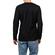 Men's black long sleeve panel tee