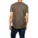 Men's T-shirt olive with bordeaux print